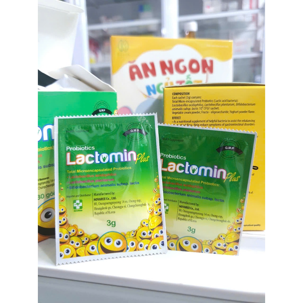 Cốm Probiotics Lactomin Plus Novarex bổ sung vi khuẩn có ích, giúp cân bằng hệ vi sinh đường ruột (30 gói)