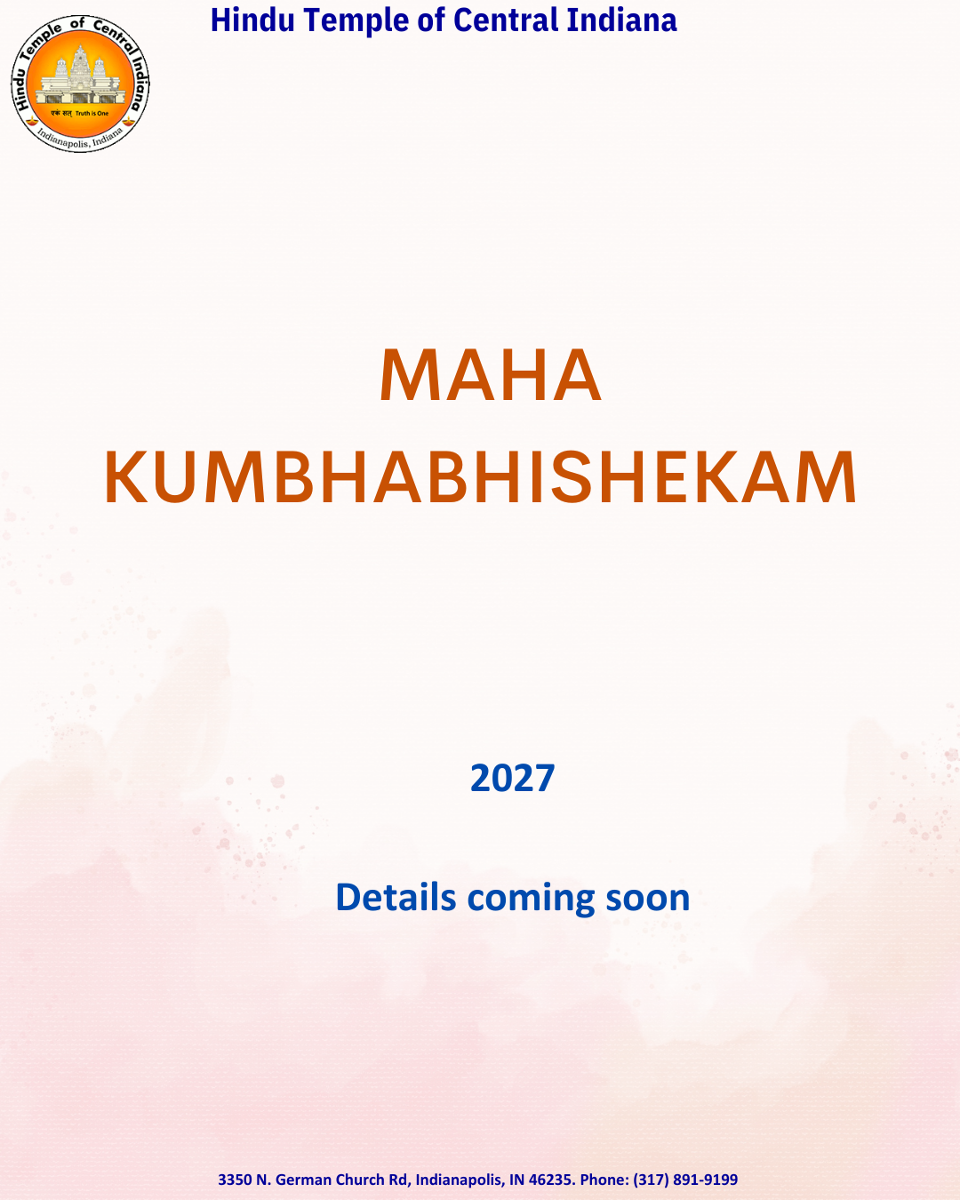 Upcoming Event: Mahakumbhabhiskam Celebration