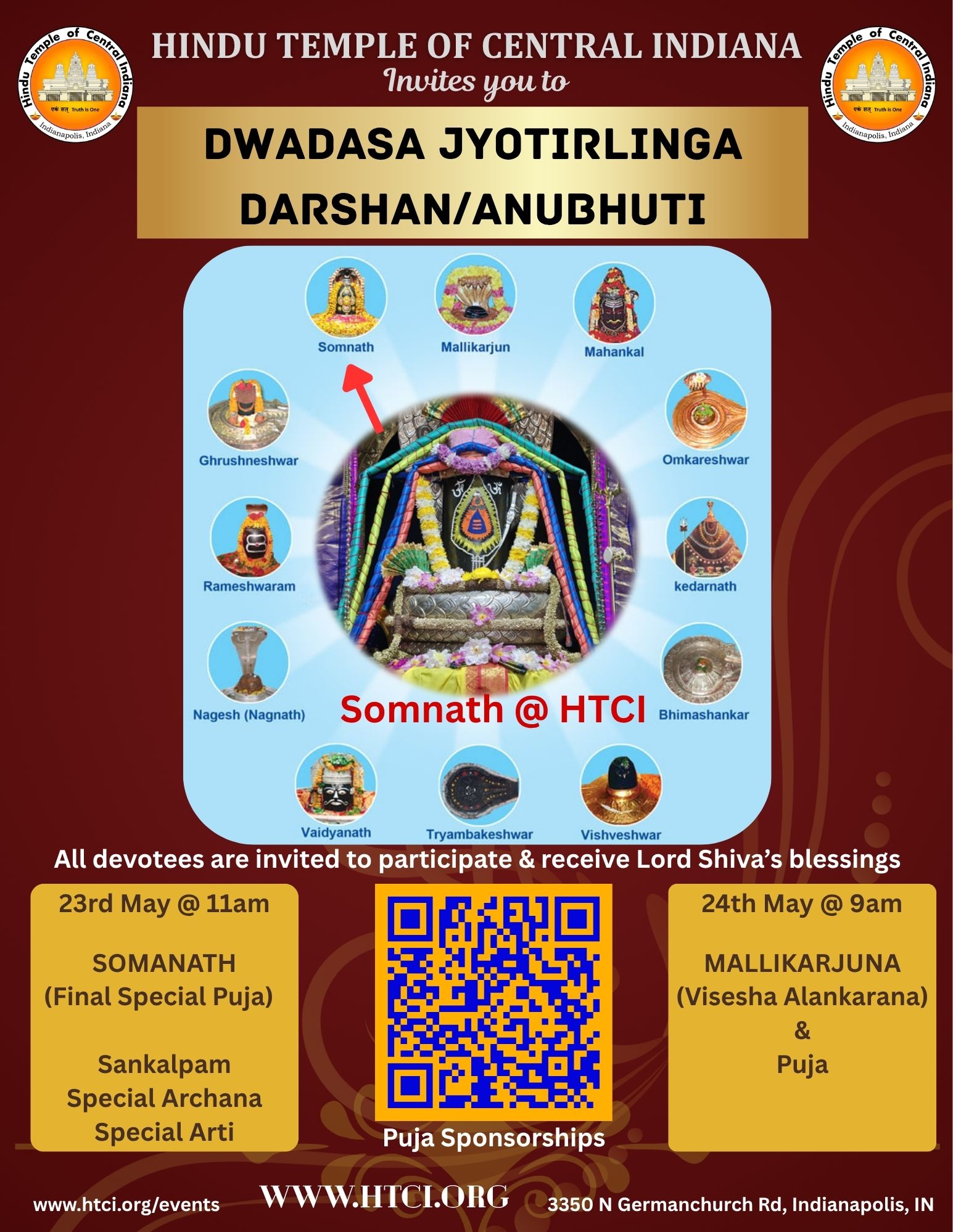 DWADASA JYOTIRLINGA DARSHAN, ANUBHUTI & ALANKARAM