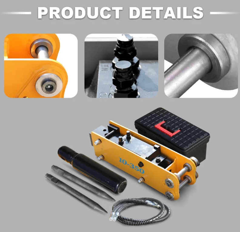Hydraulic Hammer for 1-1.8 Ton Mini Excavators photo 4