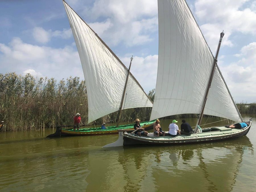 Vela latina en El Palmar