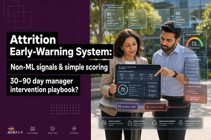 Attrition early-warning system for managers: non-ML signals, simple scoring and a 30–90 day intervention playbook