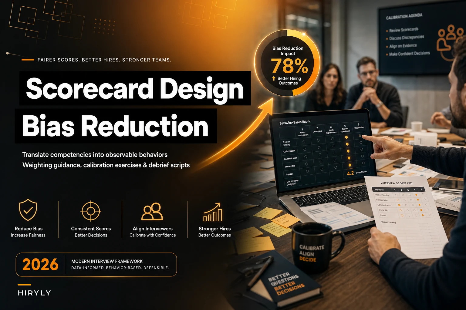 Avoid these interview scorecard design mistakes — behavior-based templates and weighting guidance that reduce bias
