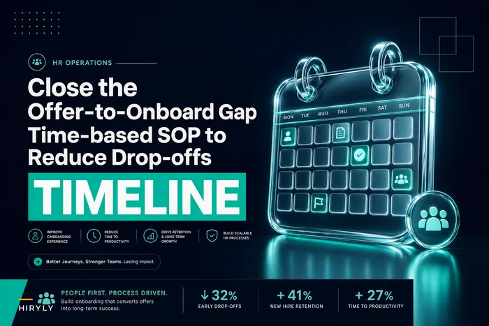 Closing the offer-to-onboard gap: a time-based SOP to reduce offer drop-offs and keep candidates engaged