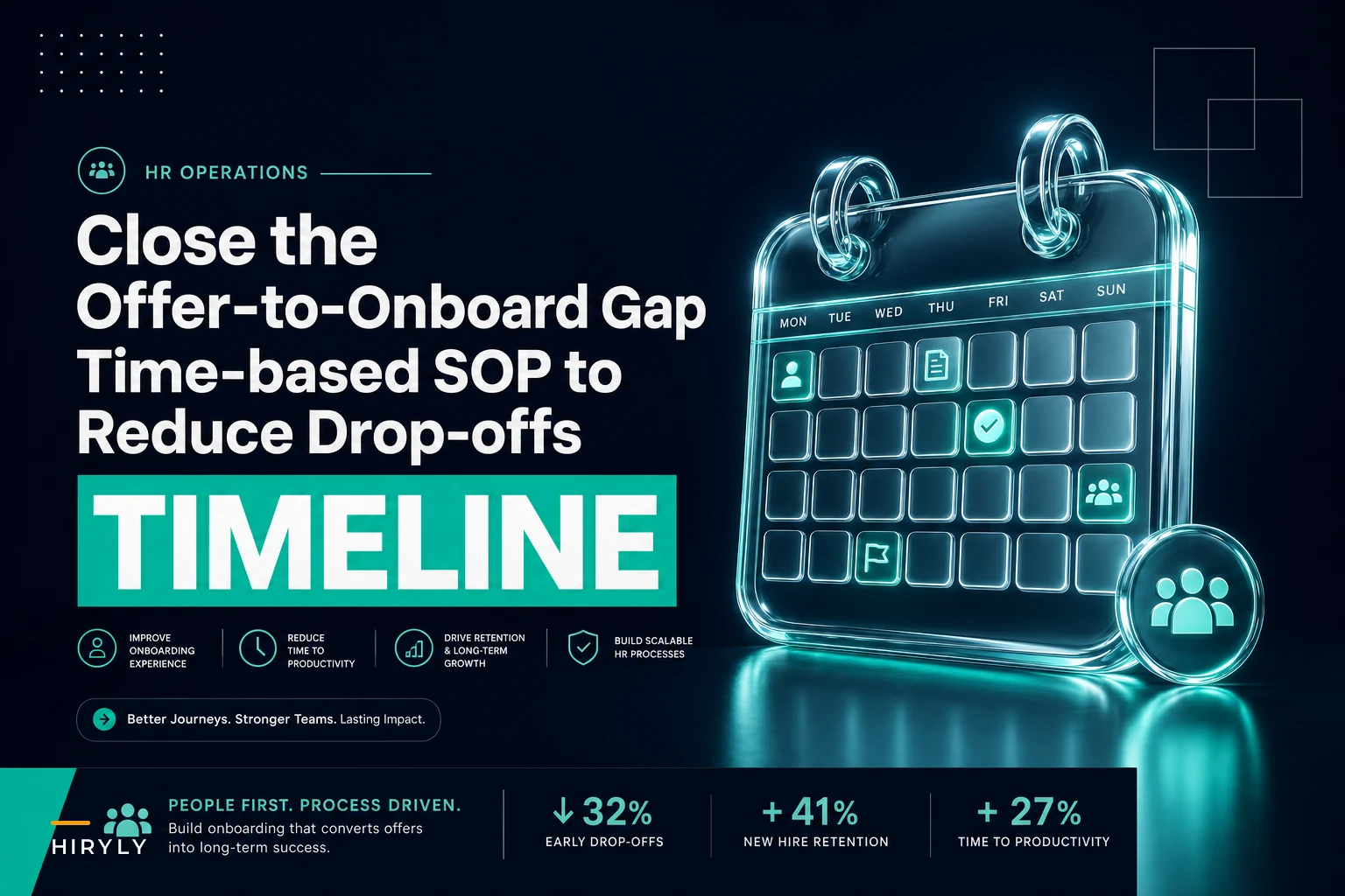 Closing the offer-to-onboard gap: a time-based SOP to reduce offer drop-offs and keep candidates engaged