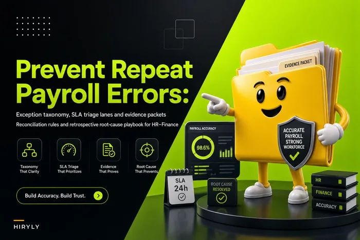 Don't let payroll errors persist: a payroll exception and reconciliation workflow to close HR–Finance gaps
