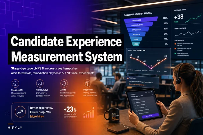 Fix disappearing candidates: a candidate experience measurement system with stage cNPS, microsurveys and remediation playbooks