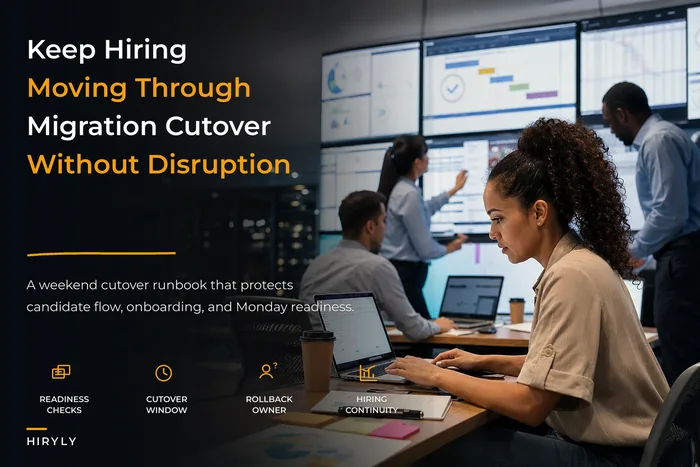 Keep hiring moving during HR tech migrations: a migration playbook to minimize cutover disruption