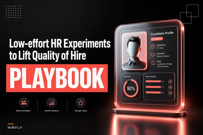 Low-effort HR experiments to lift quality-of-hire in 60 days: hypotheses, measurement plans, and sample scripts