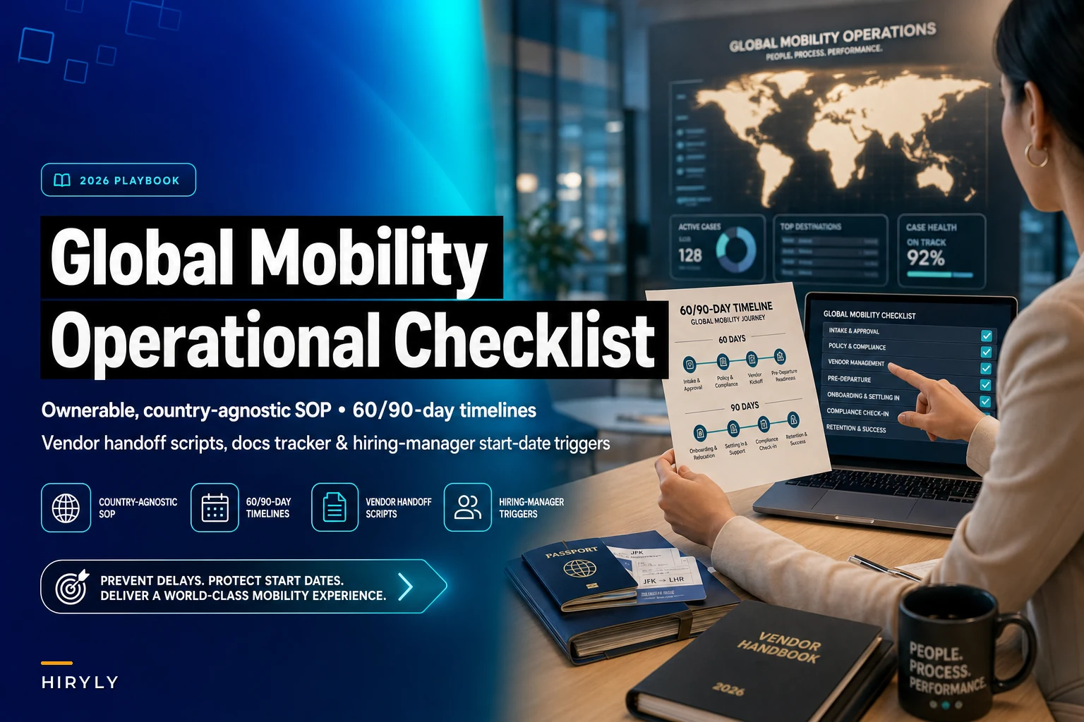 Prevent global-hire delays: a country-agnostic global mobility operational checklist with 60/90-day timelines and vendor handoff scripts