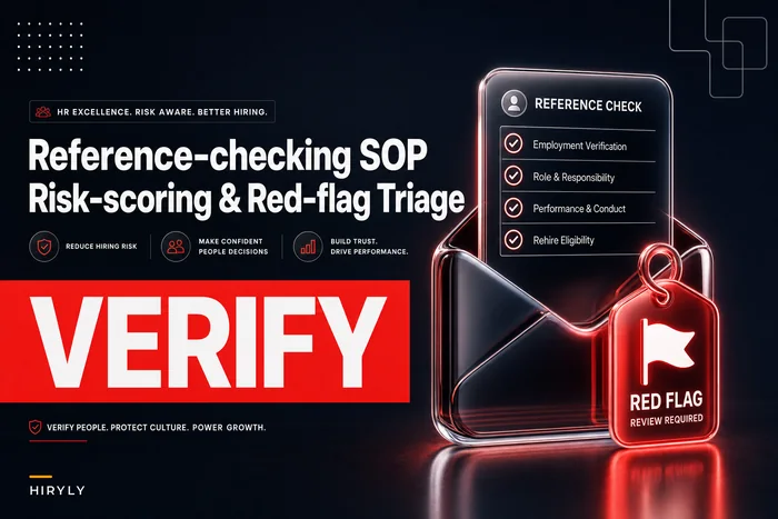 Reference‑checking SOP for offers: red-flag triage, risk‑scoring rubric and automation trade‑offs to gate hiring decisions