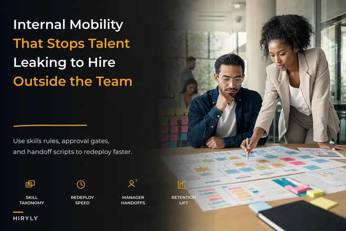 Stop losing talent to external hires: an internal mobility operating model with skills taxonomy, shortlisting rules and secondment approvals