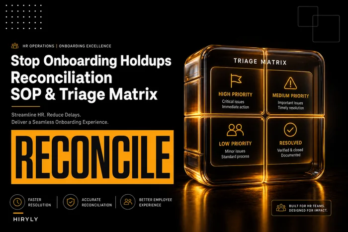 Stop onboarding holdups: a background check reconciliation SOP with triage matrix, vendor SLAs and HRIS integration checklist