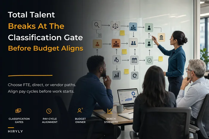 Unified total-talent operating model for contingent and FTE alignment