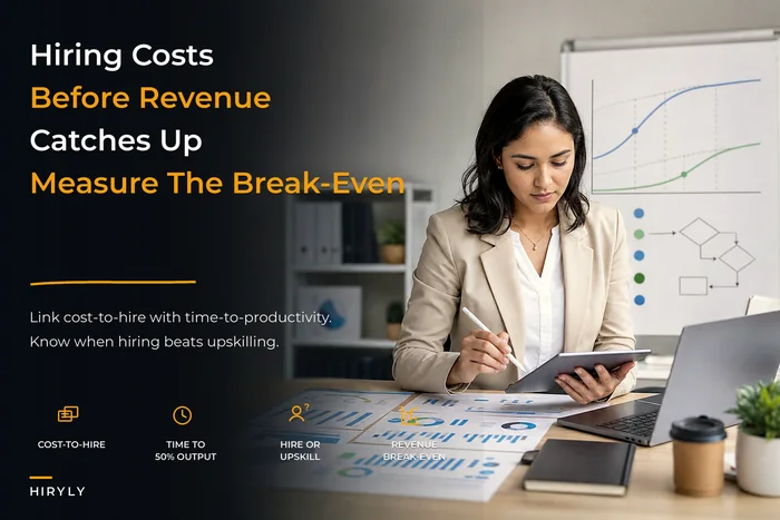 Workforce cost-to-outcome model to link hiring and revenue