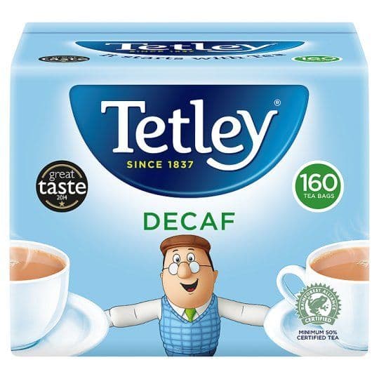 Tetley Decaffeinated 160 Tea Bags 500G