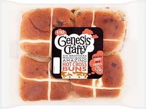 Genesis Crafty Hot Cross Buns 4 Pack