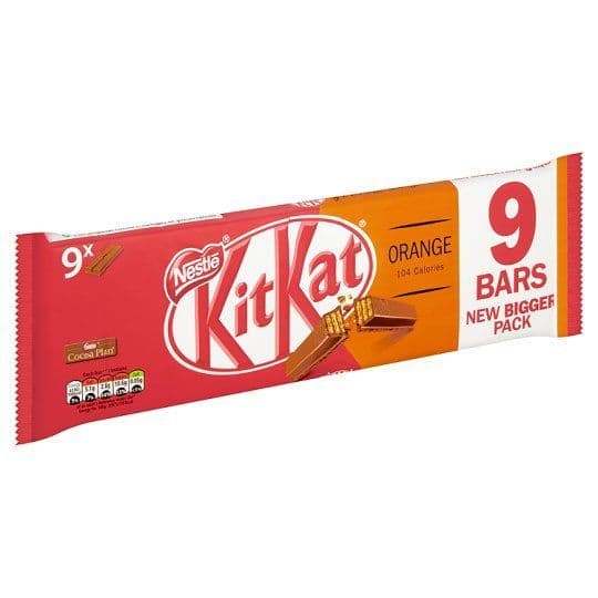 Kit Kat 2 Finger Orange 9 Pack