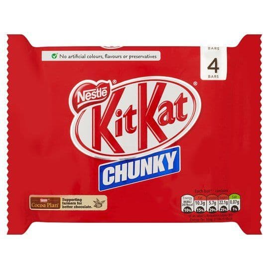 Kit Kat Chunky Milk Chocolate Multipack x 4