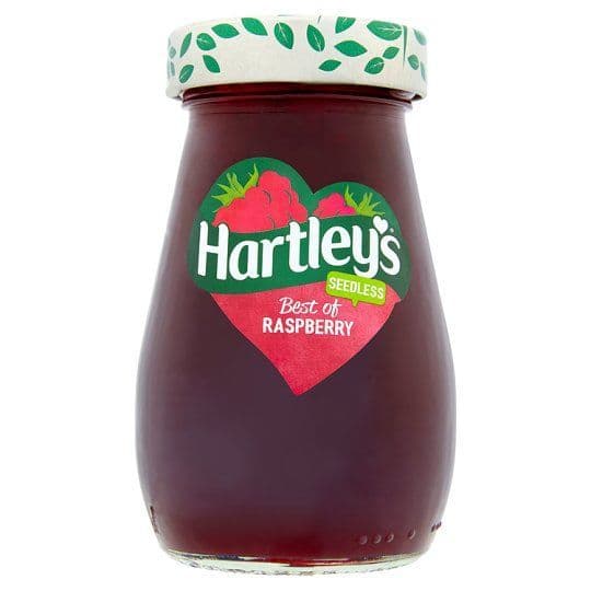 Hartley Best Raspberry Jam Seedless 340g