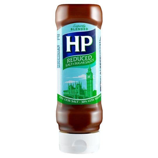 HP Top Down Reduced Sugar & Salt Brown Sauce 450g