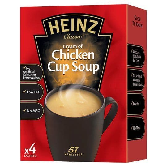 Heinz Cream Of Chicken Cup  Soup x 4 68g