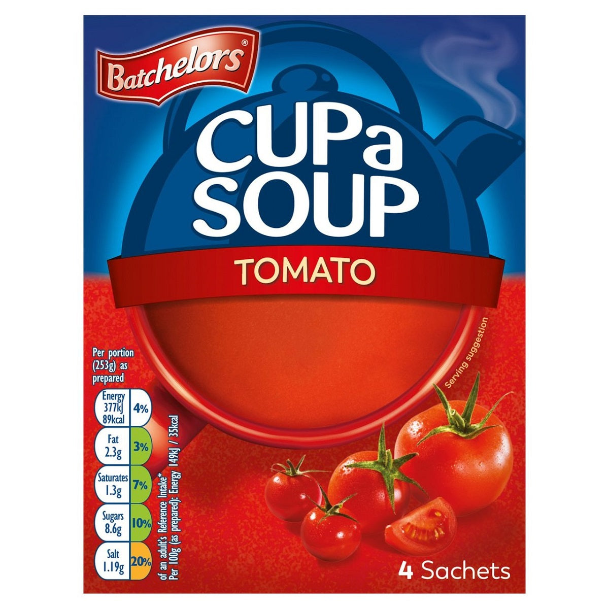 Batchelors Cup A Soup Tomato 4 Pack 93g