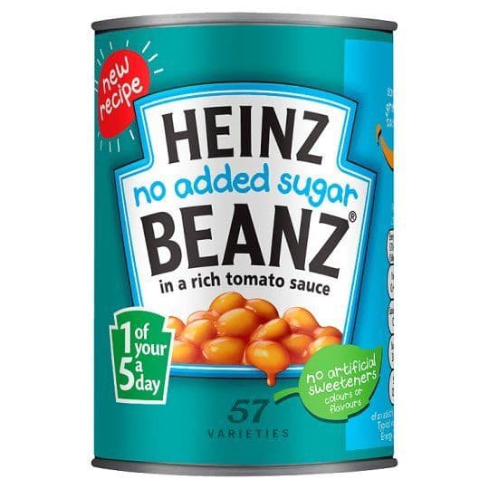 Heinz Baked Beans in Tomato Sauce, No Added Sugar 415g