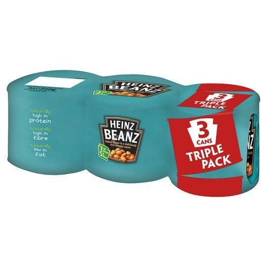 Heinz Baked Beans in Tomato Sauce 3 x 200g
