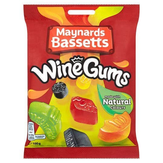 Maynards Bassetts Wine Gums Bag 190g
