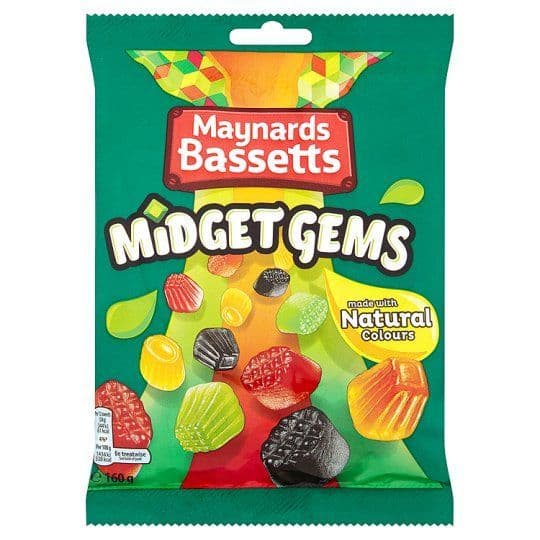 Maynards Bassetts Midget Gems Bag