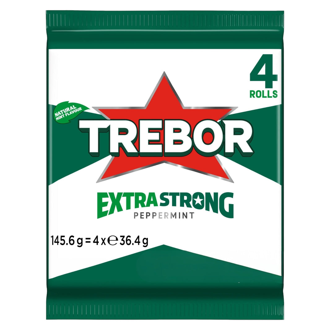 Trebor Extra Strong Peppermint x 4 Pack about 4 x 36.4g