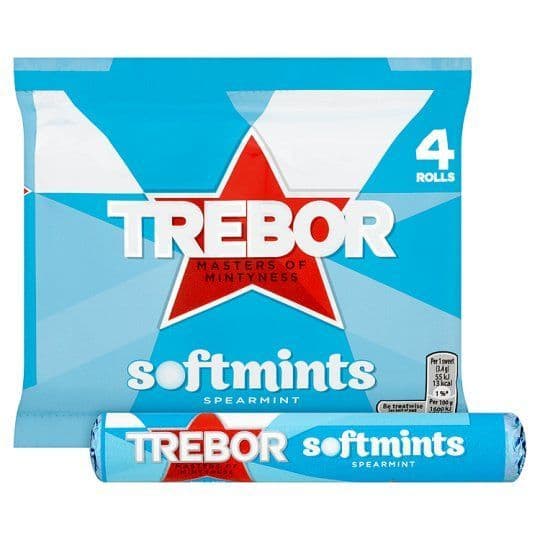 Trebor Softmints Spearmint Mints x 4 Pack