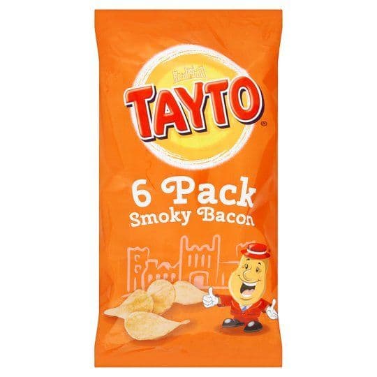 Tayto Crisps 6 x 25g Smoky Bacon