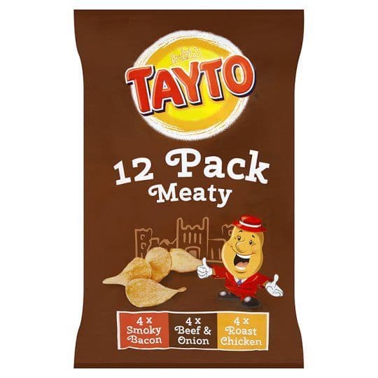 Tayto Crisps 12 x 25g  Meaty Crisps