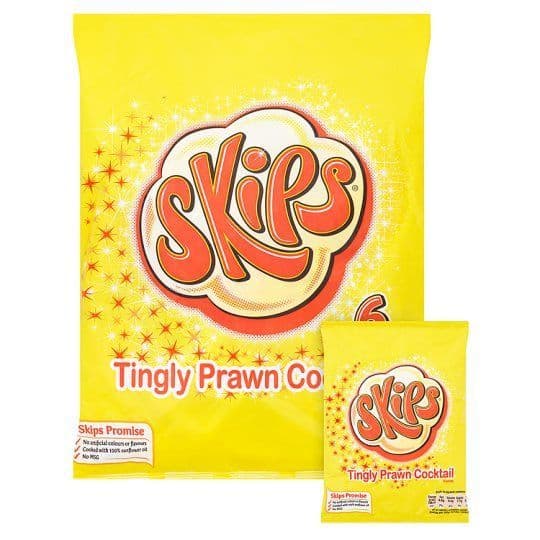 Skips Prawn Cocktail Crisps 6 x 14.4g