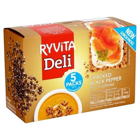 Ryvita Cracked Black Pepper Crisp Bread