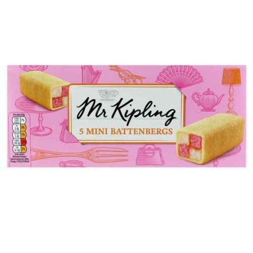 Mr Kipling Mini Battenburg Cakes 5x32g