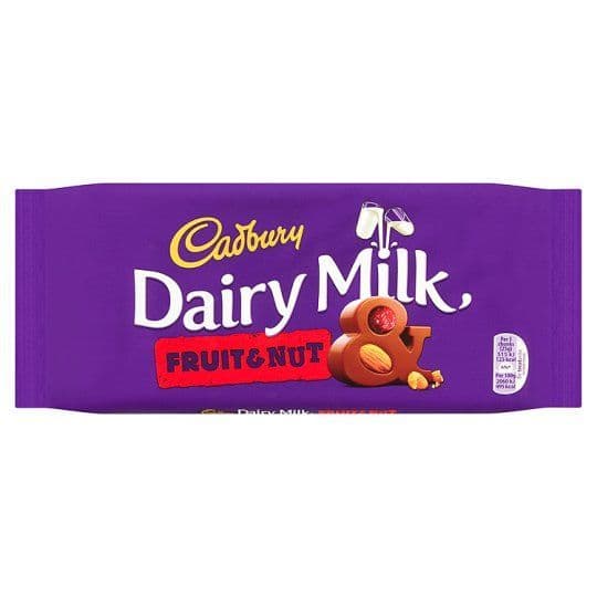 Cadbury Fruit & Nut Chocolate Bar