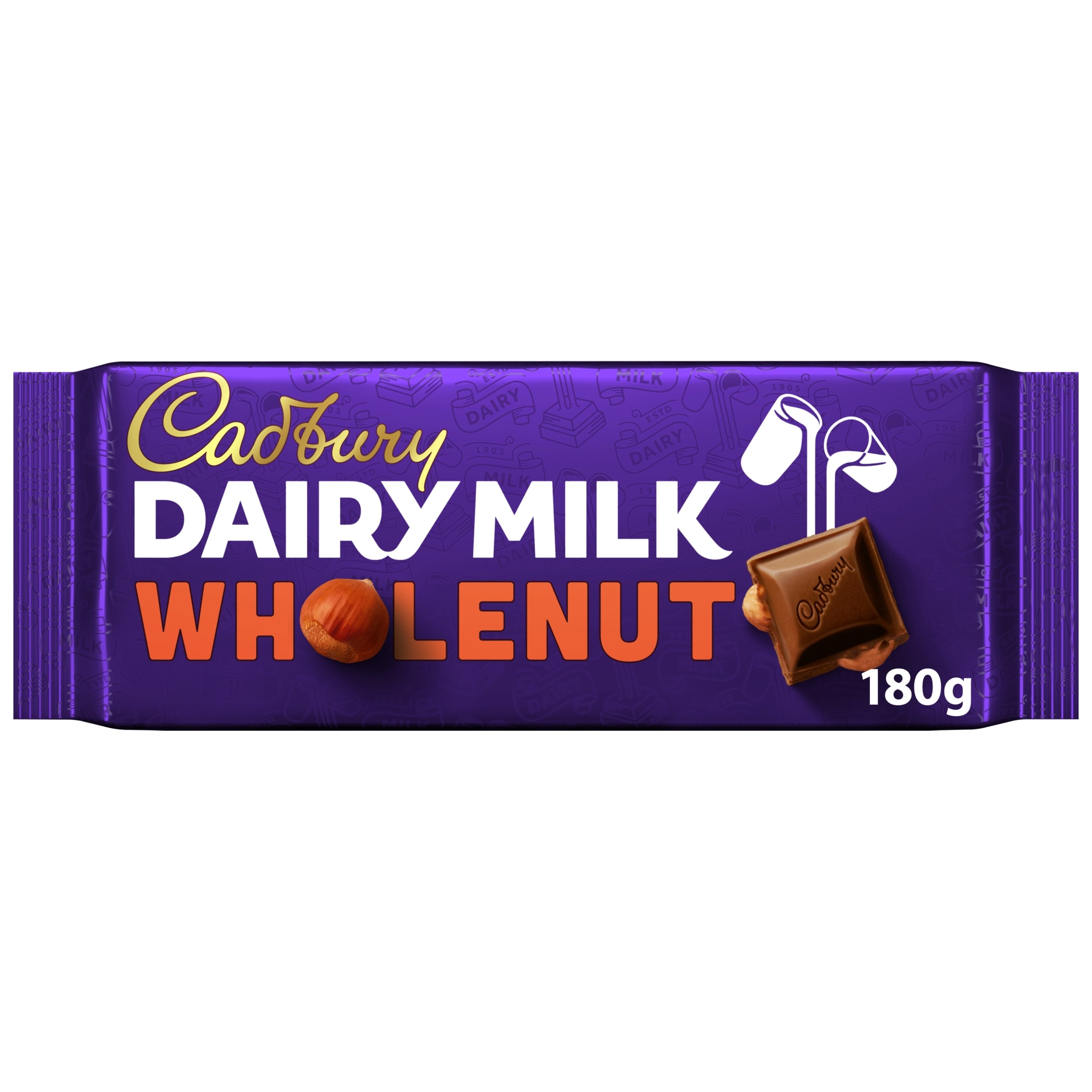 Cadbury Wholenut Chocolate Bar 180g