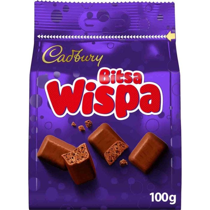 Cadburys Bitsa Wispa Bag 100g