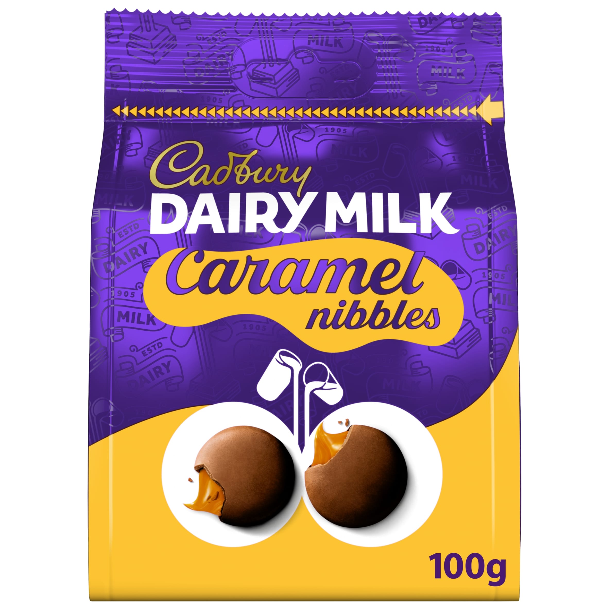 Cadbury Caramel Nibbles Bag 100g