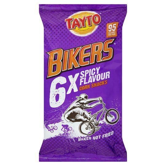 Tayto Bikers Corn Snacks 6 Pack 120G
