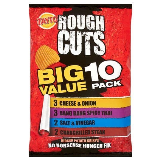 Tayto Rough Cuts Assorted 10 Pack