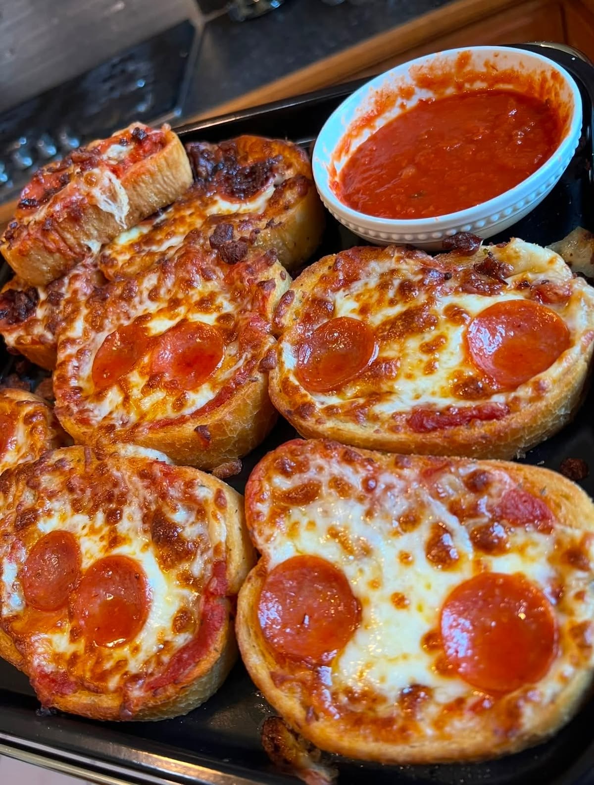 Pepperoni Pizza Garlic Toast