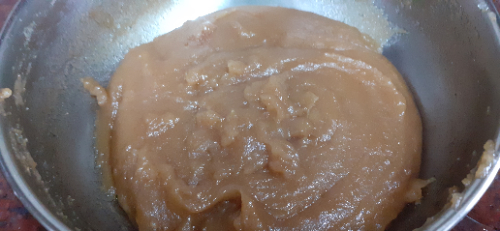 Aate ka halwa (wheat flour dessert)