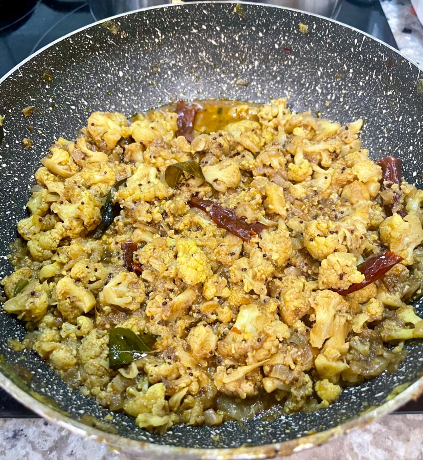 Cauliflower Curry with Roasted Coconut and Tamarind | Cauliflower Theeyal