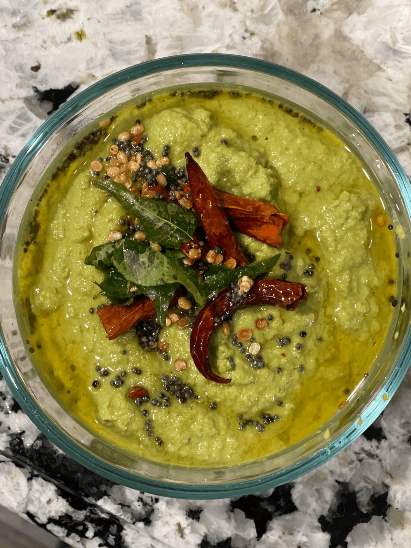 Coriander Chutney with coconut