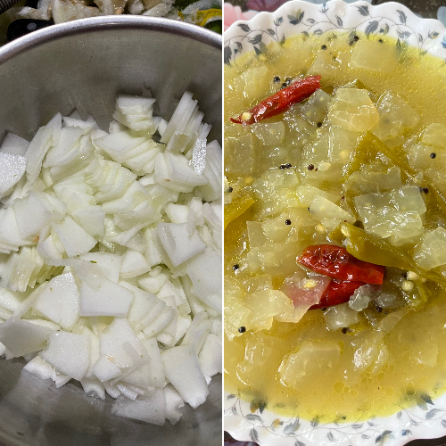 Cucumber side dish/vellarikka olan