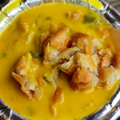 Dal Kachori with kadhi/Indian street food